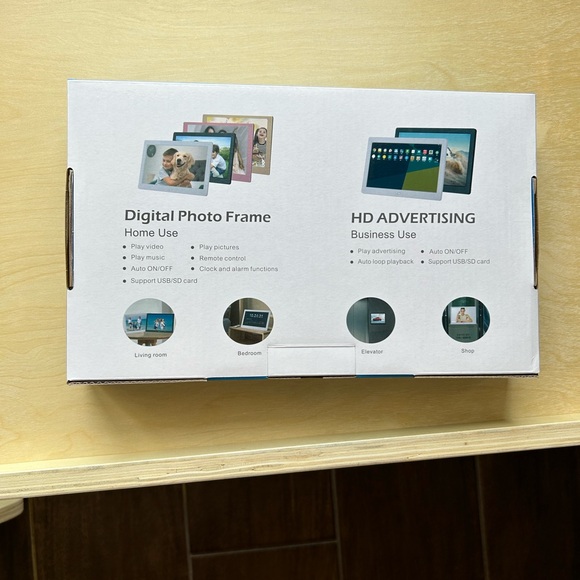 Digital Photo Frame with LED Display - Picture 2 of 2